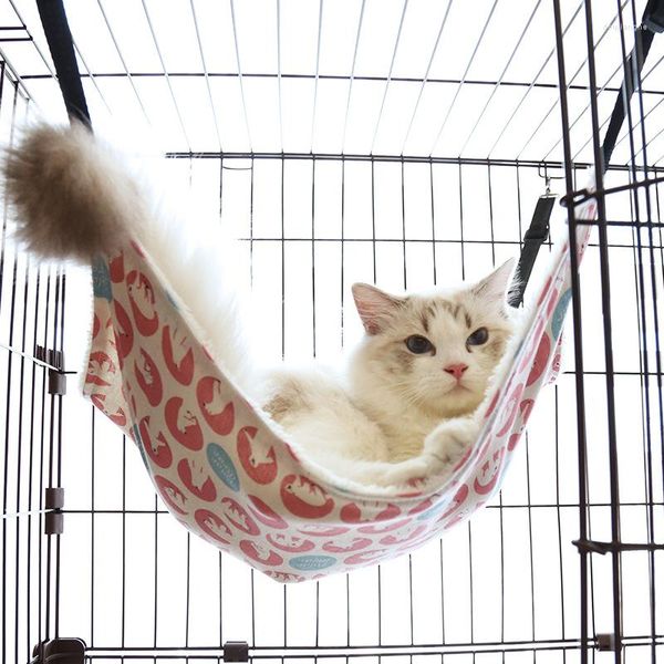 Camas de gato Inverno Hammock Hammock Double Hammack Pet Guiné Guiné Hamster Mouse Squirrel Fornecedor para animais de estimação S/M/L