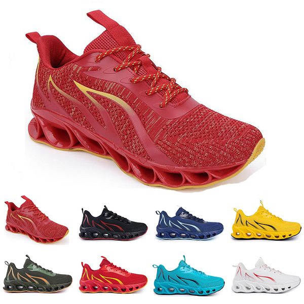 Erkek kadınlar koşu ayakkabısı yaz havalandırması beyaz siyah mavi kırmızı spor spor ayakkabı 002