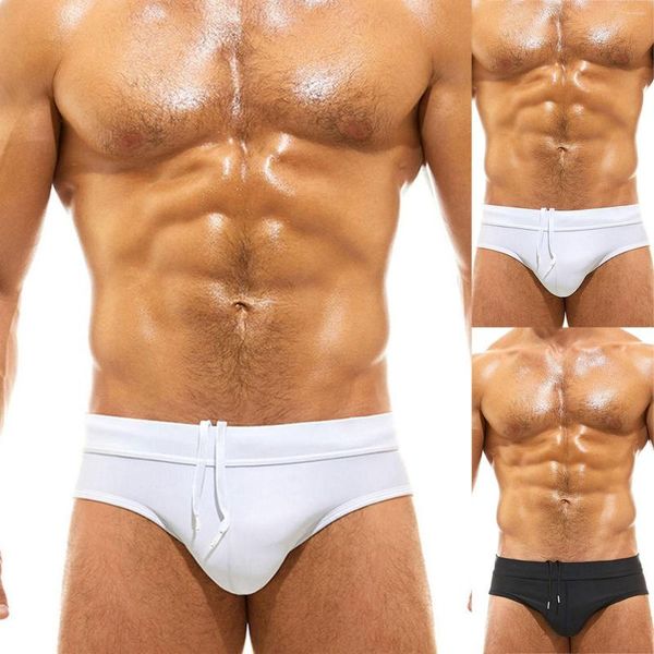 Unterhosen Herren Doppel Slip Mesh Gesäß Lifting Tanga Atmungsaktive Unterwäsche Badehose