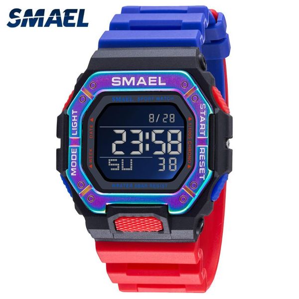 Orologi da polso SMAEL Reloj Deportivo 2023 Orologi da uomo digitali Orologio sportivo impermeabile Orologio da polso PU Relojes Deportivos Zegarek