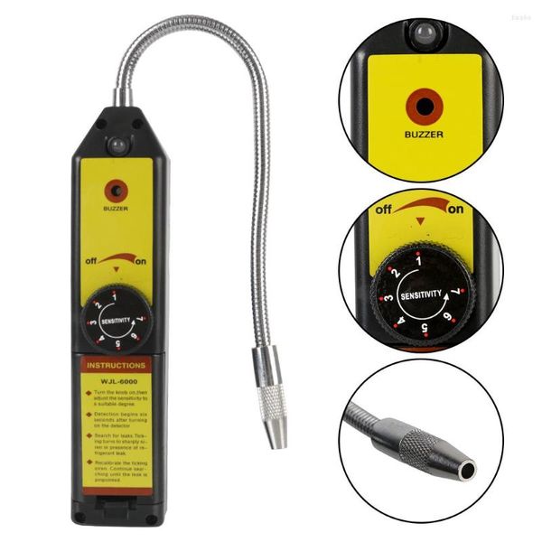 Freon Halogen Detector de vazamento de ar condicionado Analisador de gás refrigerante WJL-6000 Testador de vazamento Ferramentas de diagnóstico de carro