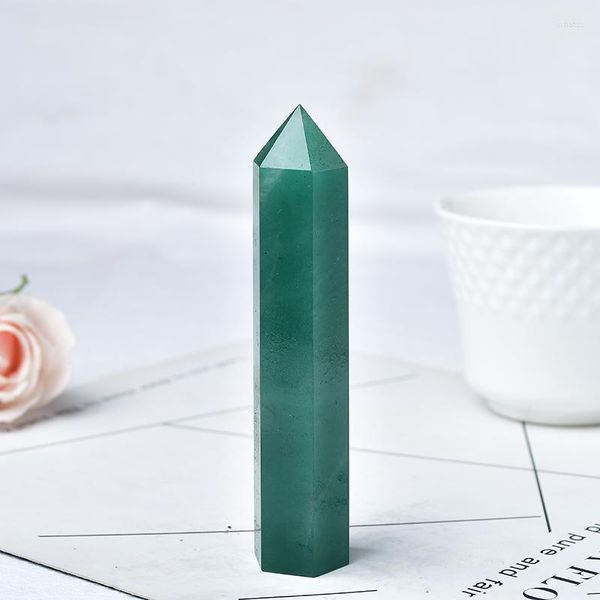 Estatuetas decorativas 1pc Natural Crystal Point Grande Tamanho Big Aventurine Quartz Wand Tower Reiki Obelisk Cura Ornamentos de Pedra Decoração em casa