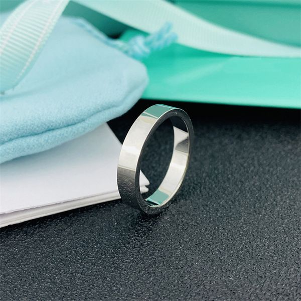 Modedesigner-Ring für Herren und Damen, Bandringe, Luxus-Schmuck für Damen, Titan-Stahl-Legierung, vergoldet, Handwerk, Silber, Rose, verblasst nicht, nicht allergisch, 18 Karat vergoldet, klassisch