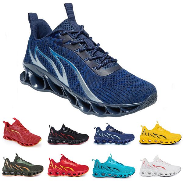 Erkek kadınlar koşu ayakkabısı yaz havalandırması beyaz siyah mavi kırmızı spor spor ayakkabı 004