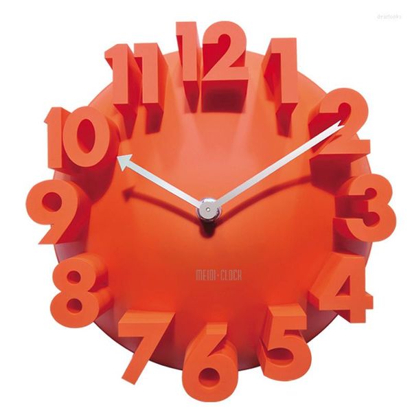 Wanduhren 3D Numerische Super Silent Uhr Modernes Design Wohnzimmer Dekoration Küche Mute Uhr Home Interior Decor