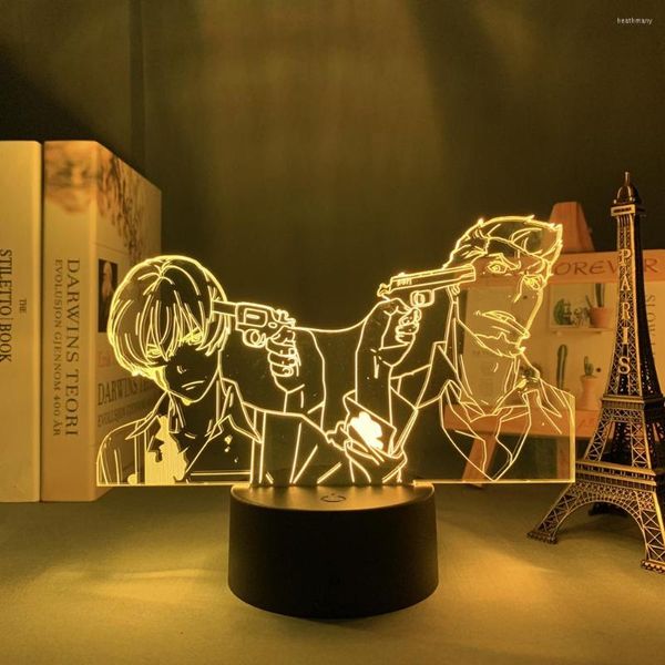 Nachtlichter Anime 91 Tage LED-Licht für Kinder Schlafzimmer Dekoration Nachtlicht Kind Geburtstagsgeschenk Zimmer Dekor 3D Lampe Manga