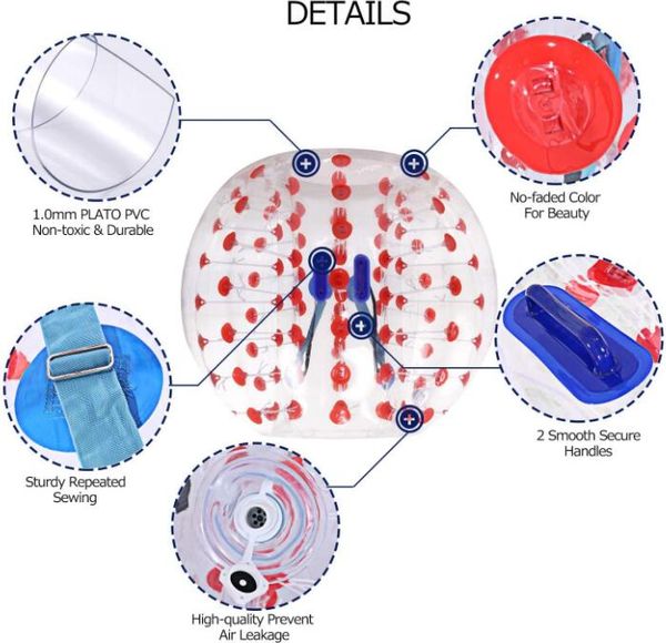 calcio gonfiabile Pallone paraurti Sport di squadra all'aperto Palline divertenti per criceti Calcio umano Bubble body Zorb Palline paraurti