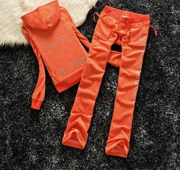 2023 jetzt Frauen -Tracksuits Juicy Tracksuit Velvet Brand VeloR Sewing Anzug Track Hoodies und Hosen Sets Spider Hoodie Gallery -Abteile