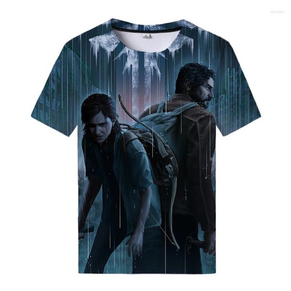 Magliette da uomo The Last Of Us Part II T-Shirt Game 3D Stampato Streetwear Uomo Donna Moda Camicia oversize Harajuku Cosplay Tees Tops