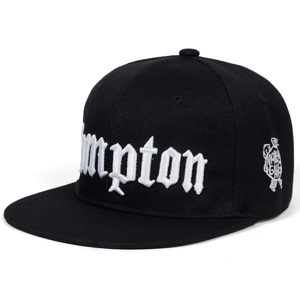 Ball Caps Compton Nakış Beyzbol Kapağı Hip Hop Kapakları UNISEX AYARABİLİR BABA HATS 230303