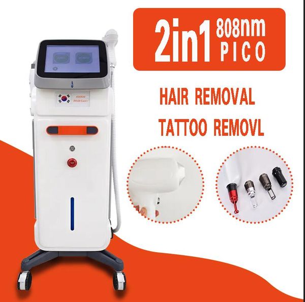 Poderoso diodo de 810nm e laser e picossegund a laser scar scar scar smart single skin skin tag tatuagem tatuagem melanina diluindo 808nm com dispositivo de proteção protetora