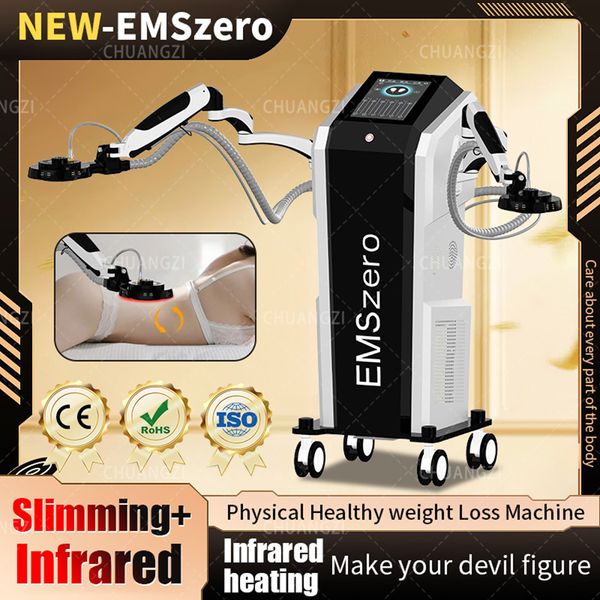 Stimolatore muscolare EMS ad alta potenza Elettromagnetico Nove Sculpting 15 Tesla Body Sculpting EMSZERO Dispositivo a luce infrarossa NEO