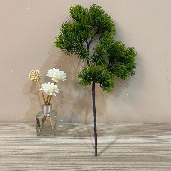 Flores decorativas Plant Artificial Pine Pine Welcome Accessories Bonsai Home El Garden Wedding Party School School Playground Decoration