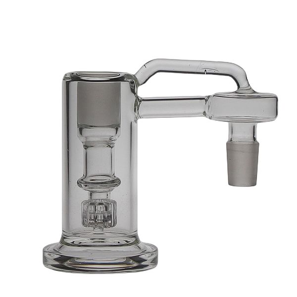 SAML 12,5 cm hoher Aschefänger für Wasserpfeifen, Matrix-Perkolator-Glasbong, dickes Gelenk 18,8 mm und 14,4 mm, PG3011