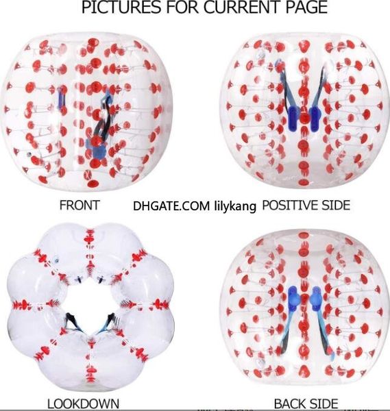 Надувные Zorb Ball Bummer Ball Kids для взрослых Bubble Balls футбольные футбольные шарики команда спортивных спортив