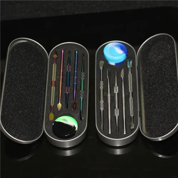 ручные инструменты Rainbow Silver Wax Dab Комплект набор алюминиевая упаковка