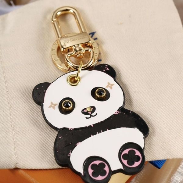 Mais recente Panda Unisex Key Wallet Classic Brand Cartoon Animal Lovers Keyring Women and Men Shoulder Bags Totes Crossbody Keychain Gift Holiday Gift