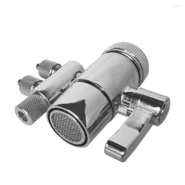 Acessório de banho Conjunto de Adaptador de torneira bidirecional Válvula de desviador para filtros de água Purificadores de 1/4 polegada Torneiras de chuveiro de tubulação separador Peças da cozinha