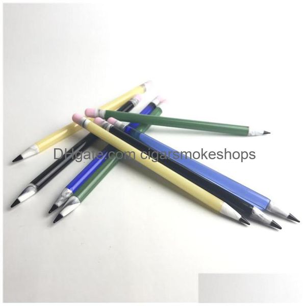 Tubos de fumantes de 6 polegadas Dabber Tools Dabber Tools Pen Oil Wax Dab Tool com jade amarelo verde preto azul colorf lápis Dabbers para Drop Delive Dhzvr
