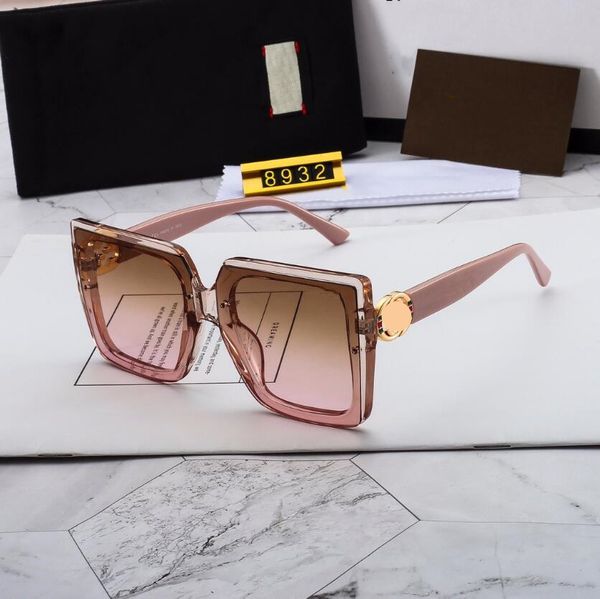  Luxus Sonnenbrille Designer Brief Damen Herren Goggle Senior Brillen für Damen Brillengestell Vintage Metall Sonnenbrille ADS