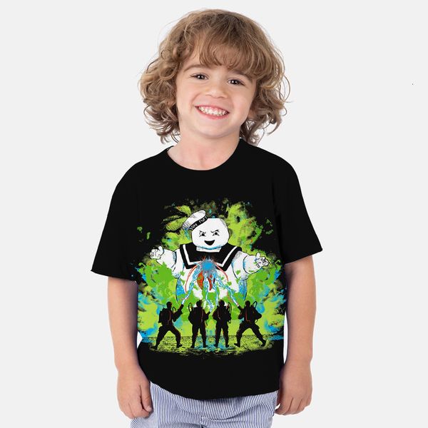 T Shirts Kız Kız Hayalet Avcıları Ölüm Ötesi 3D Baskı Tshirts Çocuk Anime T Shirts Çocuk Karikatür Toddler Tee Tops Street Giyim 230303