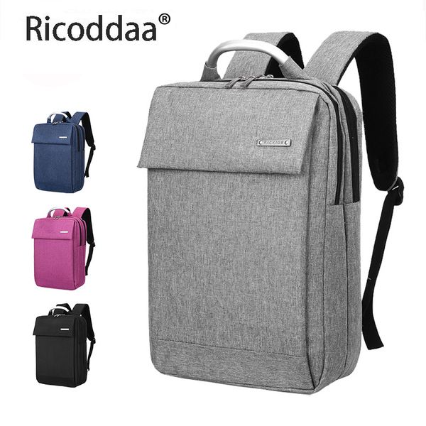 Sacos de laptop Moda Homem Laptop Mochila Computador Mochilas Estilo Casual Sacos Grande Masculino Saco de Viagem de Negócios À Prova D 'Água Mochila 230306