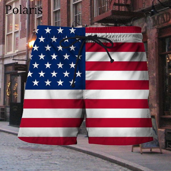 Pantaloncini da uomo Pantaloni con bandiera USA Make America Great Again Pantaloni corti con stemma nazionale per uomo Luxury Casual Sport Runing Gym Beach Quick Dry Maschio 230306