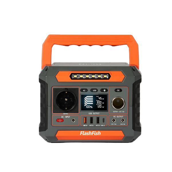 Flashfish P66 260W 288,6wh 78000mAh Carregamento portátil Bateria Solar Generator Power Bank Soldes portáteis portáteis para Outdoor