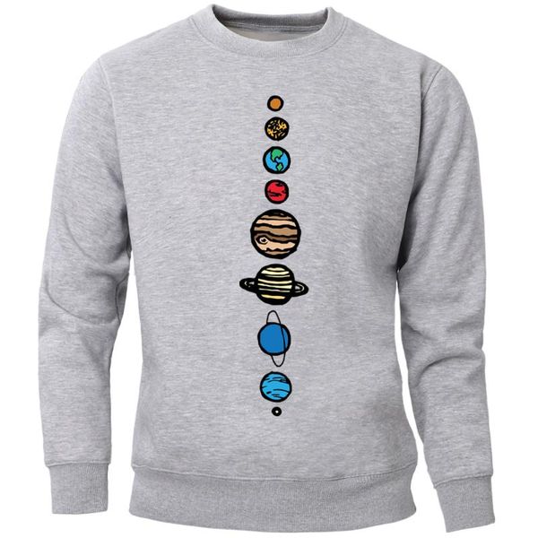 Felpe con cappuccio da uomo Felpe Dalaxy Eight Planets Uomo Universo Felpa girocollo Felpa con cappuccio Autunno inverno in pile Caldo stampato Abbigliamento sportivoUomo