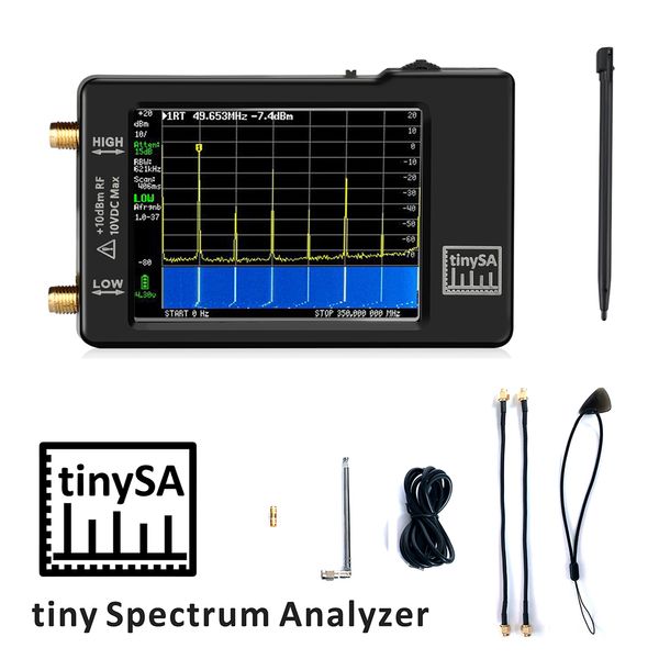 Piccolo analizzatore di spettro portatile aggiornato TinySA Display da 2,8