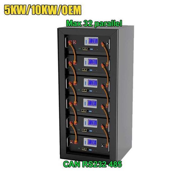 Inverter Carrello Batteria UPS Solare 3kw 5kw 7kw 10kw 12v 20ah 50ah 120ah 200ah Batteria Lifepo4 Batteria agli ioni di litio 48v 100Ah