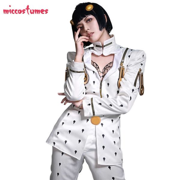 Costumi anime Uomo Bruno Cosplay Come Black White Suit Uniform Zentai Set completo per Halloween come Top e pantaloni Z0301