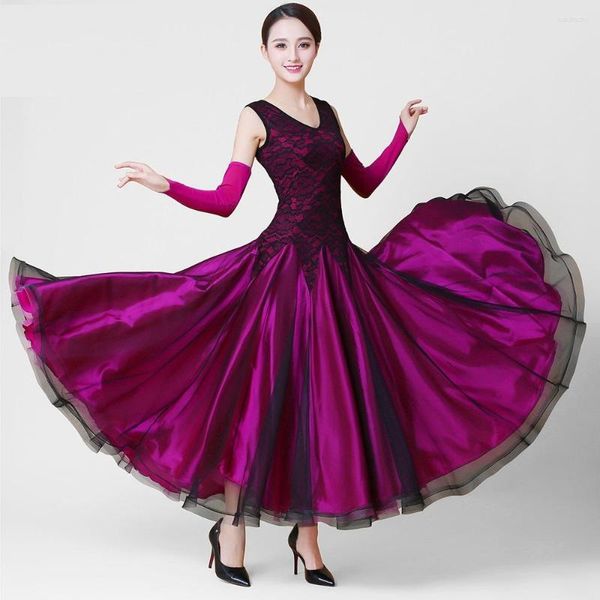 Bühnenkleidung Ballsaal Tangokleid Foxtrot Dance China Sale Walzerkostüme Rumba Kostüm Damen