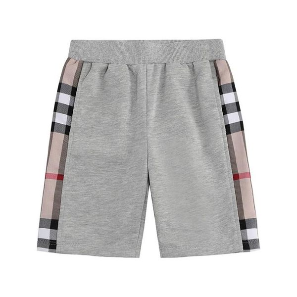 Calças calças shorts verão menino menino meninas shorts crianças calças xadrez infantil elástico calça esportiva casual algodão calça infantil