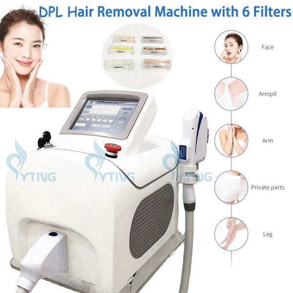 DPL IPL Laser Skin Rejuvenescimento Remoção de cabelo Pontos de remoção de cabelos