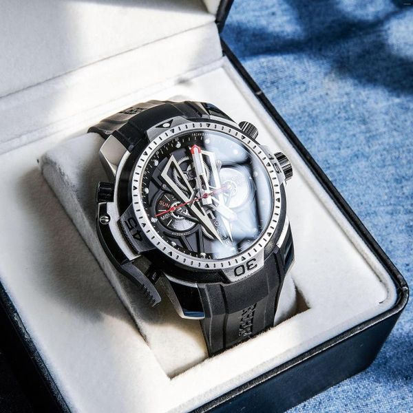 Relógios de pulso recife tigre/rt famosos famosos designers esportes de designer masculino relógio perpétuo calendário mecânico Relogio masculino rga3591