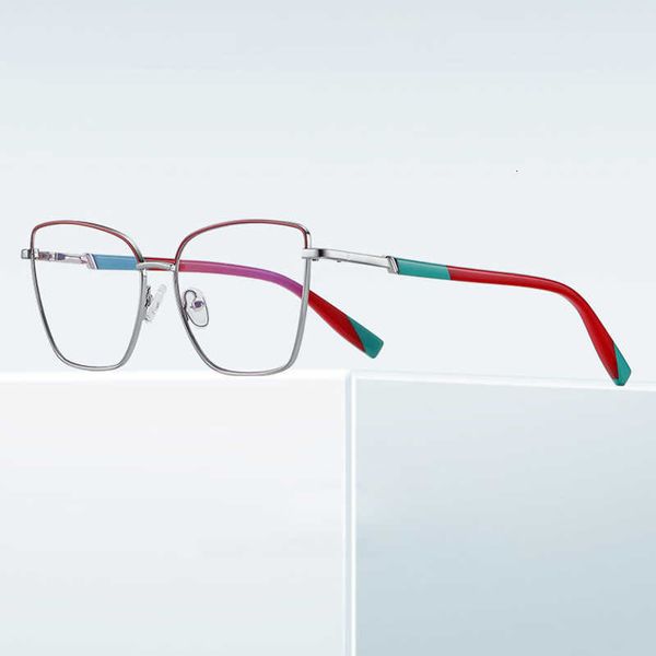 Fabrik Direkt GroßhandelspreisFrauen Cat Eye Neue Mode Optische Brillen Legierung Rahmen mit Rezept Vollrand Flexible Tempel Beine Weibliche Brillen Brillen