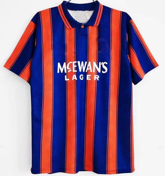 Retro Futebol Jerseys 1993 1994 1995 1996 Rangers Futebol Jersey93 94 95 96 Gascoigne Laudrup MCCOIST Futbol Camisas Vintage Camisas Uniformes Jaqueta Tailândia Camisa