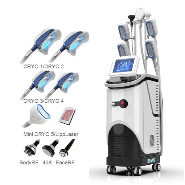 Articoli di bellezza 360 macchina per il congelamento dei grassi doppio mento Riduzione della cellulite Cryo Shaping Body Slimming Machine 4 maniglie fredde Dispositivo per scolpire il corpo con laser lipo