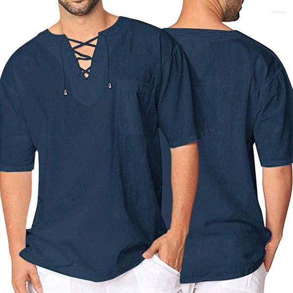 Camisetas masculinas masculinas de verão casual mass de manga curta sólida tshirt plus size 3xl Hip Hop Camiseta confortável camisa fina homme