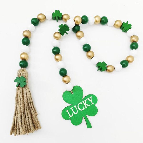 Chandelier Crystal Beads Garland Irish Festival Wood St. da Lucky Tassel Pingente Party DIY