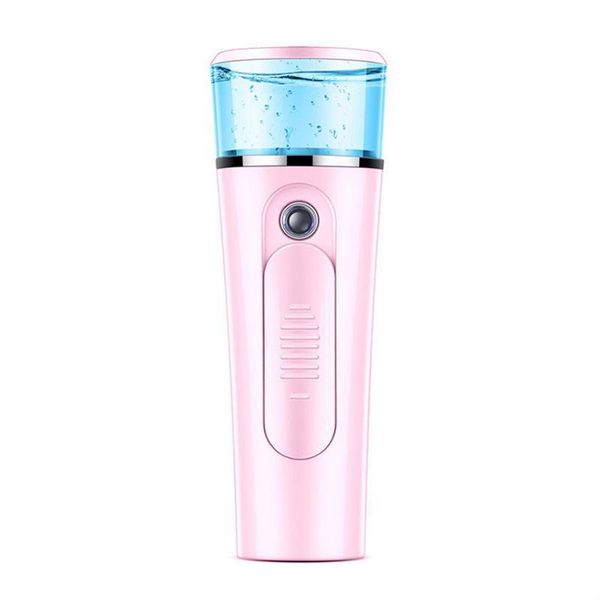 Outras ferramentas de cuidados com a pele portátil Mini Face Spray Garmane Nano Mistor Facial Hair Steamer USB Power Banco de Power Banco 2 em 1 tra Dh5mz