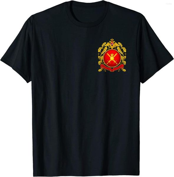 Magliette da uomo T-shirt da uomo delle forze di terra dell'esercito russo manica corta casual in cotone o-collo abbigliamento estivo