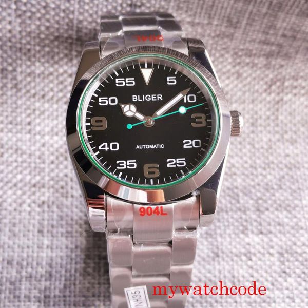 Orologi da polso da 36 mm orologio da uomo automatico luminoso 24 gioielli nh35a miyota 8215 904L Oyster Bracciale zaffiro cristallo di alta qualità