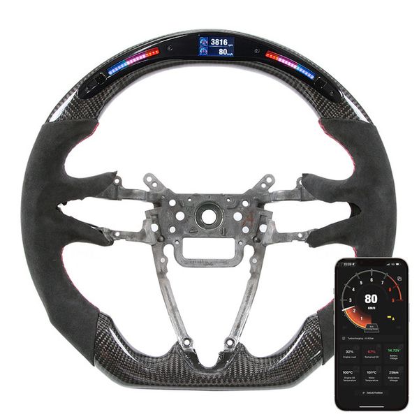Rodas de direção de fibra de carbono de corrida de corrida para a Honda Customized Sport Driving Wheel Acessórios