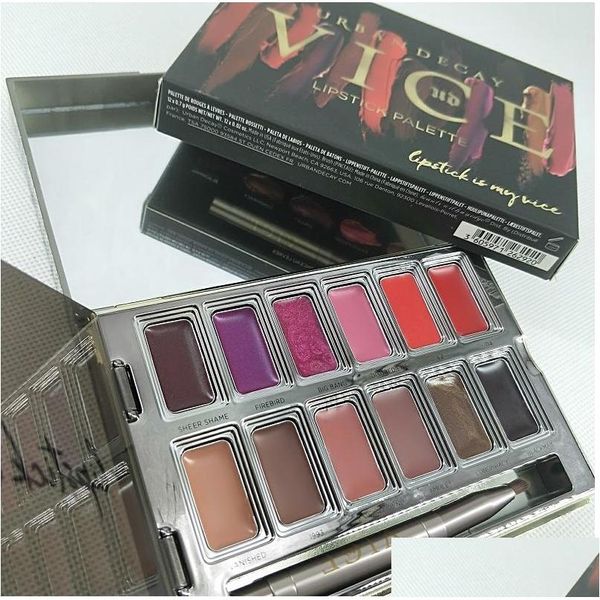 Lipstick 12 Cores Lip Gloss Palette Cream Maquia