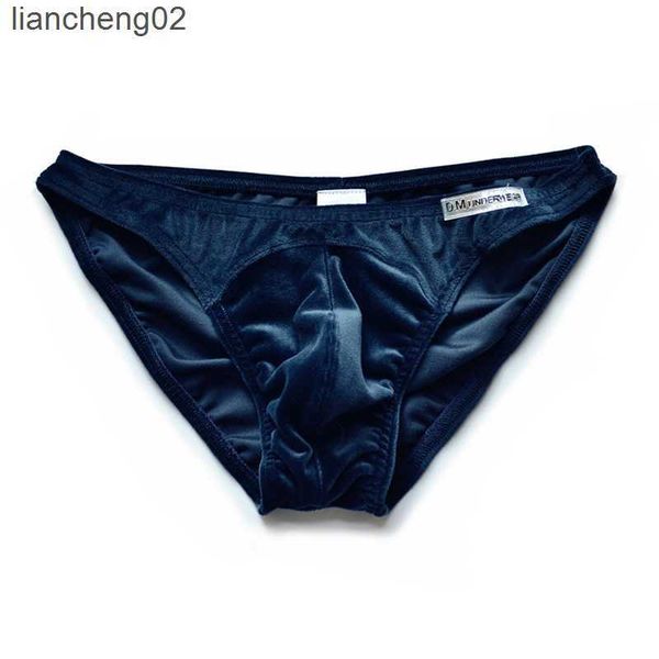 Roupas de banho masculinas de veludo masculino cuecas de roupas de banho sexy calúdicas de banho de natação dm push push up biquíni gay para homens praia maiô de maiô Sissy calcinha w0306