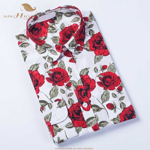 Kadınlar Blouses gömlekler sishion uzun kollu bluz yıldız çiçek baskısı pamuk gömlek qy0441 vintage 5xl artı boyut s üstleri bayanlar 230303