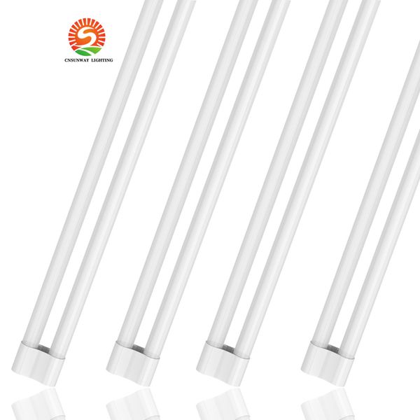 4ft T8 LED Tube Shop Light, соединяемый 4400LM, 6500K COOR DAYLIGHT, 4 -футовое, 48 -дюймовое интегрированное приспособление для гаража, 40 Вт эквивалент 250 Вт, поверхностное подвесное крепление, белый