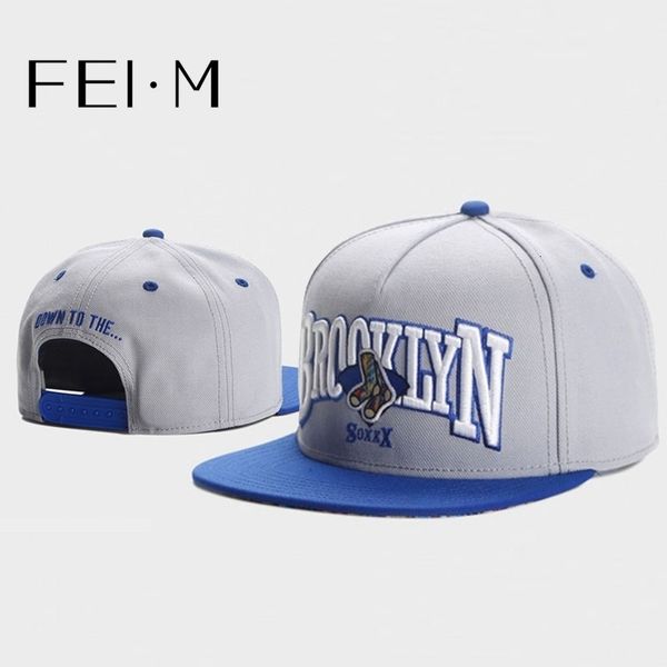 Bola Caps Fei M Moda Brooklyn Boné Ajustável Meias de Natal Boné Cinza 3D Bordado Adulto Casual Esportes Sun Hat 5 230306